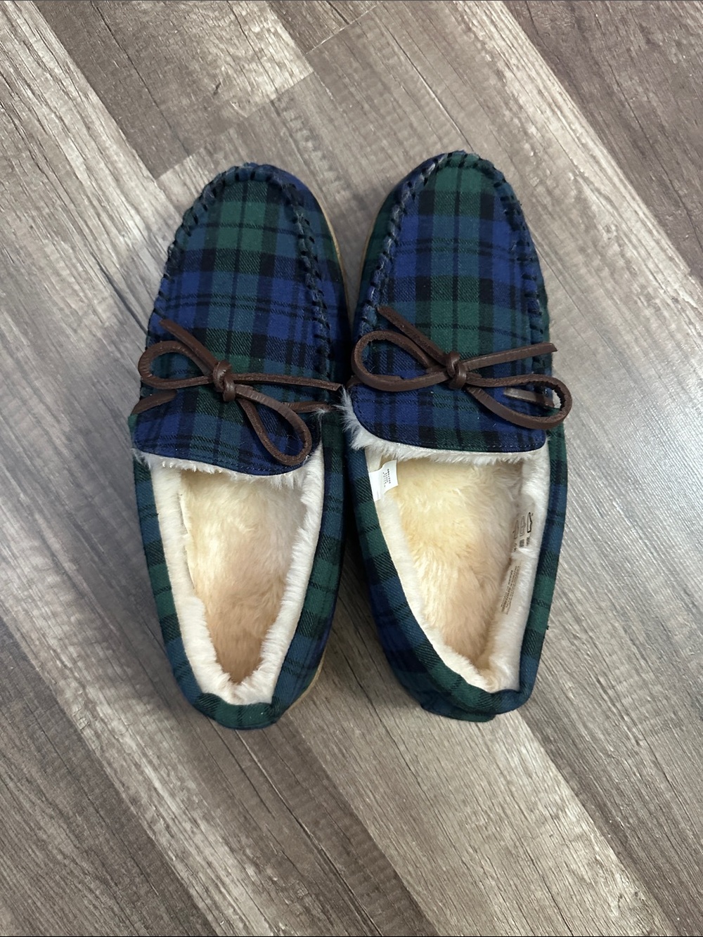 Women’s J. Crew Plaid Slippers in size 7.0
